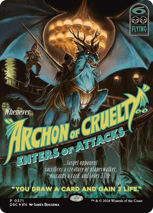 Archon of Cruelty | Duskmourn: House of Horror Commander #371 [foil]