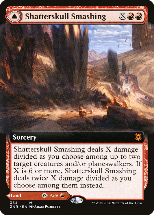 Shatterskull Smashing // Shatterskull, the Hammer Pass | Zendikar Rising #354 [foil]