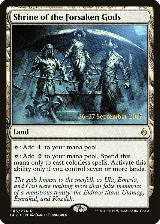 Shrine of the Forsaken Gods | Battle for Zendikar Promos #245s [foil]