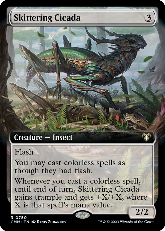 Skittering Cicada | Commander Masters #750 [foil]