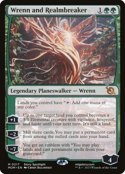 Wrenn and Realmbreaker | March of the Machine Promos #217p [foil]