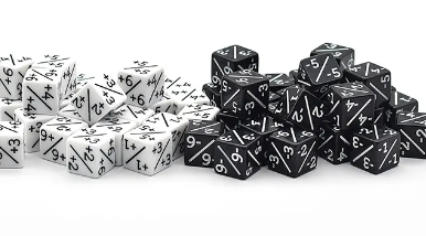 +/- Dice Counter 16mm, 12pk