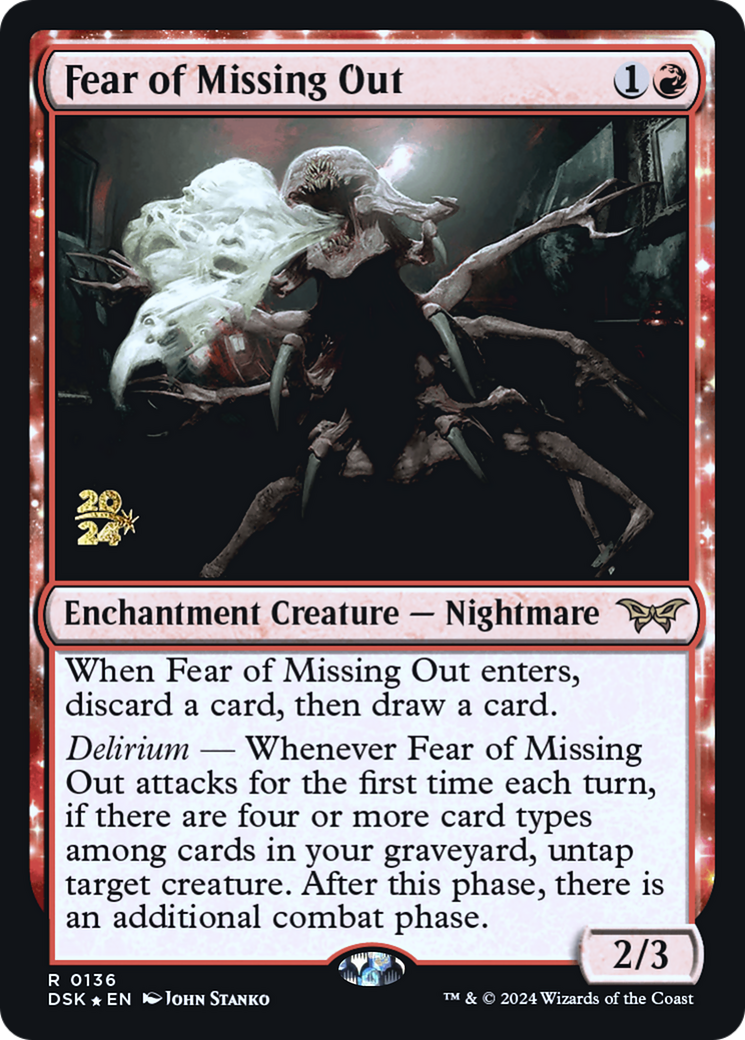 Fear of Missing Out | Duskmourn: House of Horror Promos #136s [foil]