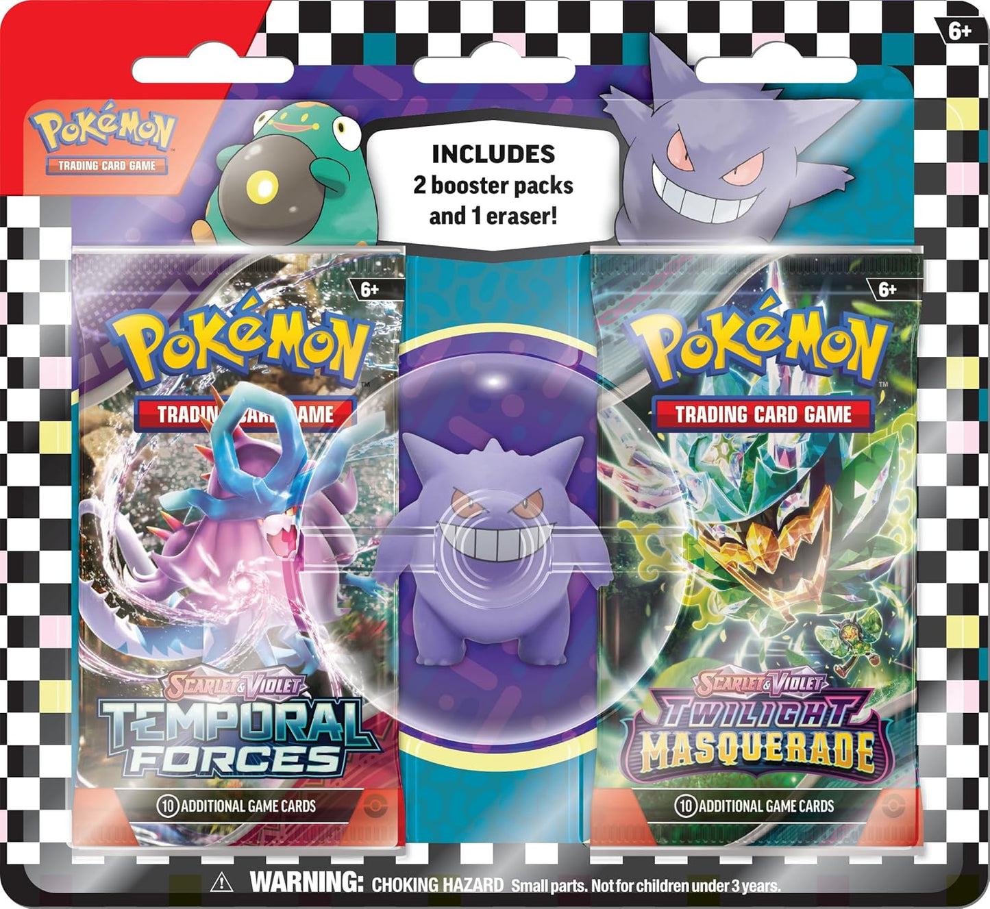 Pokemon 2024 Booster Packs and Eraser - Gengar