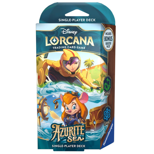 Disney Lorcana Trading Card Game: Azurite Sea Emerald and Sapphire Single-Player Deck