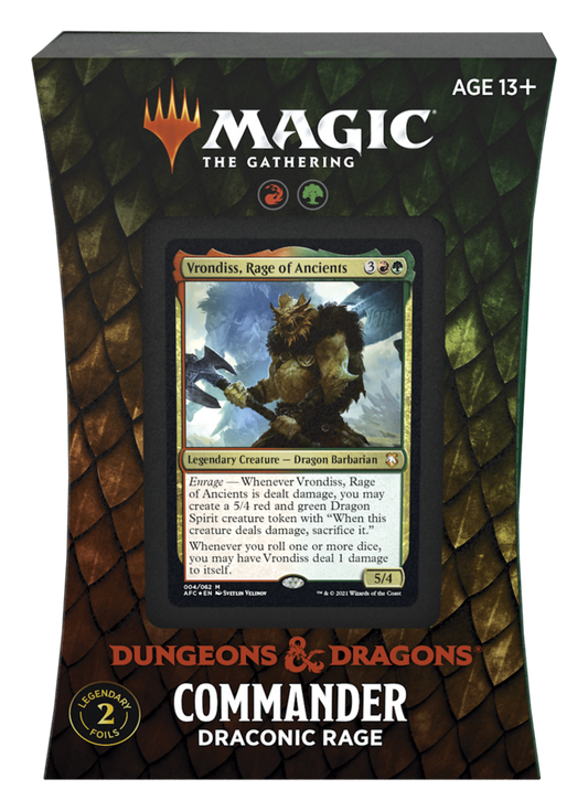 Magic: The Gathering Commander Deck - Draconic Rage - Dungeons & Dragons