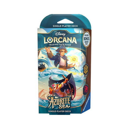 Disney Lorcana Trading Card Game: Azurite Sea Amber and Ruby Single-Player Deck