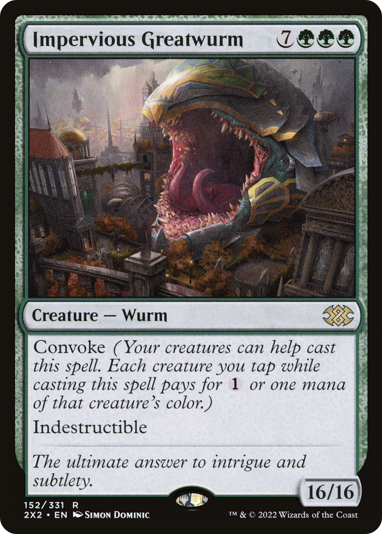 Impervious Greatwurm | Double Masters 2022 #152