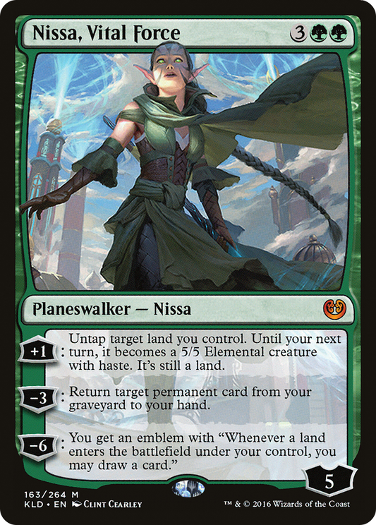 Nissa, Vital Force | Kaladesh #163 [foil]