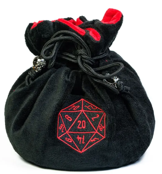 Flannel Drawstring Dice Bag