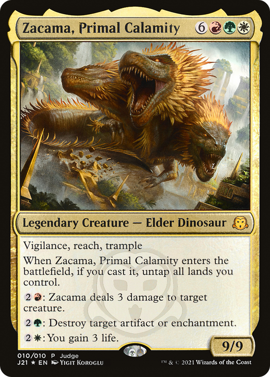 Zacama, Primal Calamity | Judge Gift Cards 2021 #10 [foil]