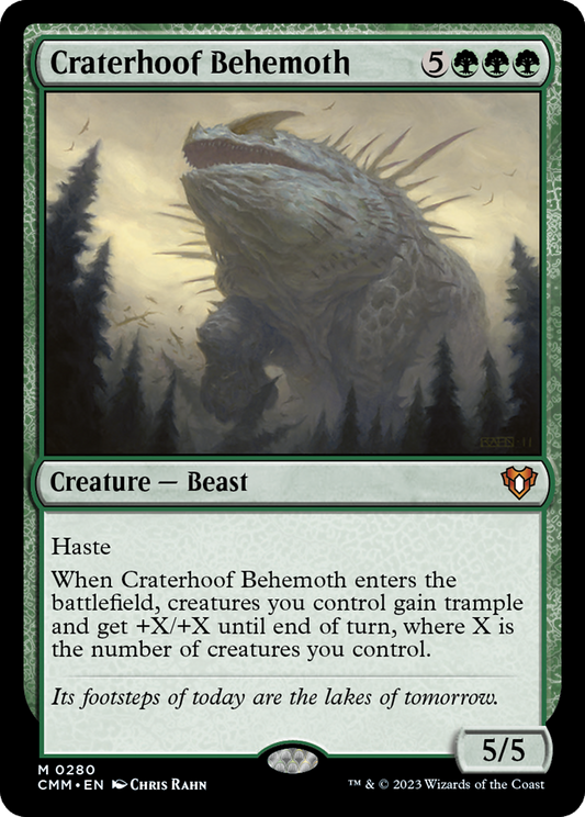 Craterhoof Behemoth | Commander Masters #280